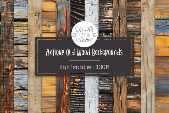 Authentic Texture: Using Antique Old Wood Backgrounds