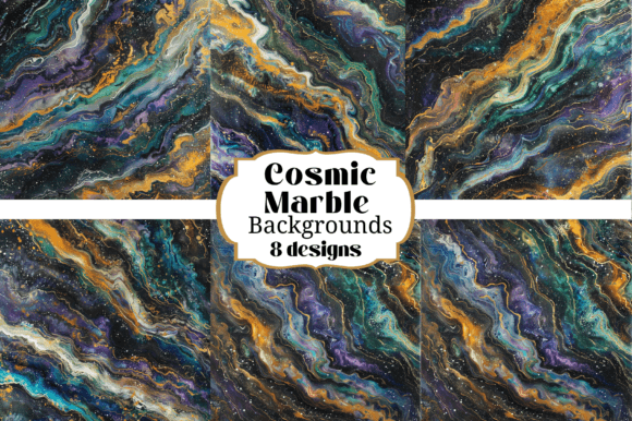 Cosmic Marble Backgrounds for Stellar Digital Design