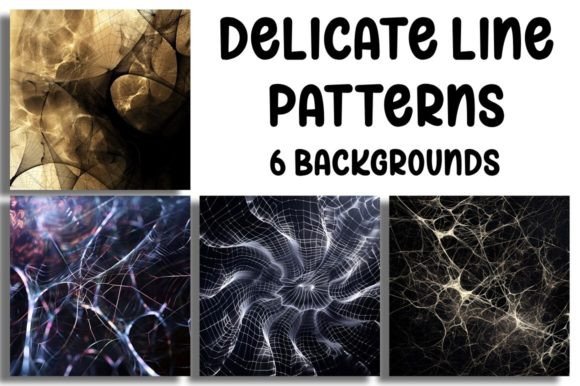 Delicate Line Patterns: Crafting Nature-Inspired Backgrounds