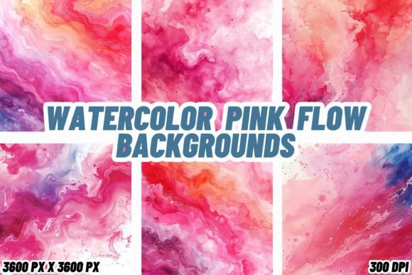 Embracing Fluidity: The Allure of Watercolor Pink Flow Backgrounds
