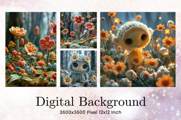 Explore Charming Crochet Flower Backgrounds Wallpaper