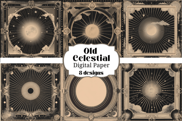 Old Celestial Digital Paper Backgrounds: A Designer's Guide