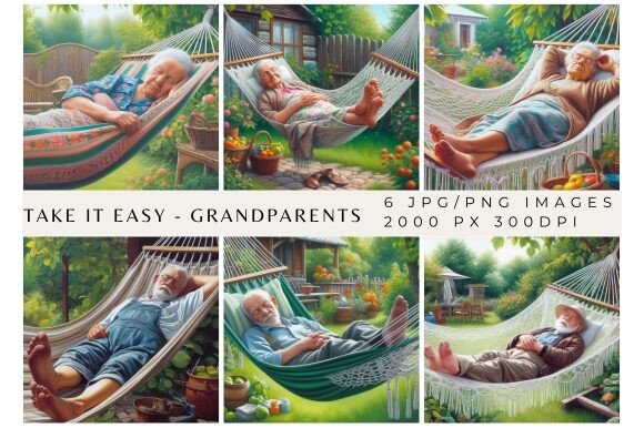 Take It Easy Grandparents Backgrounds: Cozy Designs for Your Projects