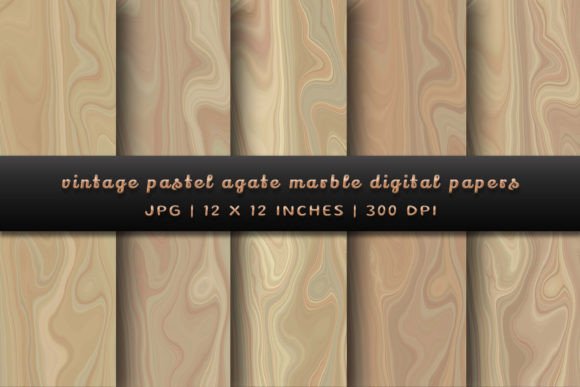 Timeless Digital Textures: Vintage Pastel Agate Marble