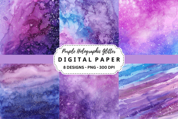 Unlocking Creative Potential with Purple Holographic Glitter Backgrounds