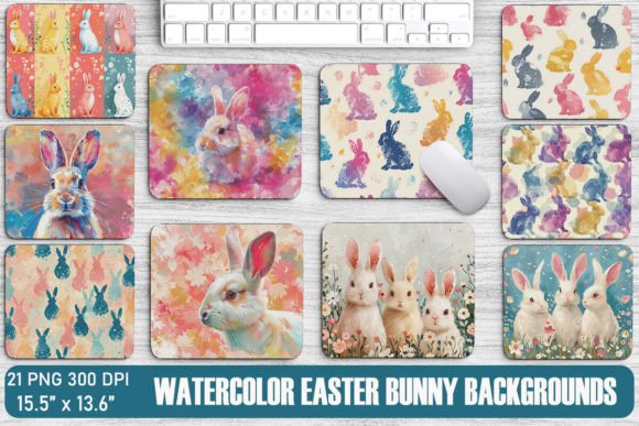Watercolor Easter Bunny Backgrounds: A Fresh Take on Springtime Design