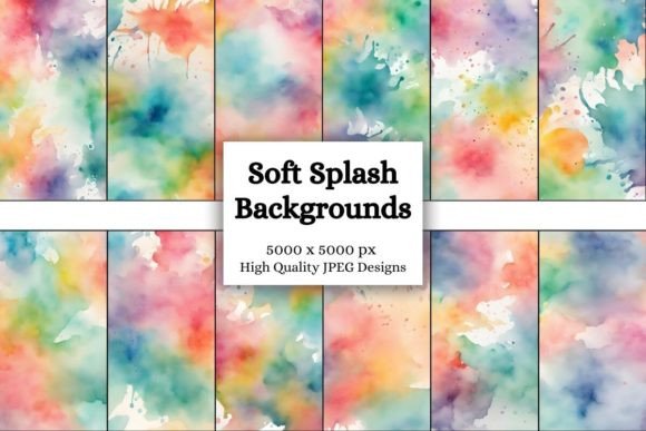 Watercolor Soft Splash Backgrounds: Your Secret for Ethereal Design